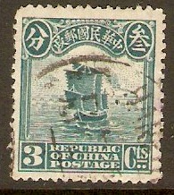 China 1913 3c Blue-green. SG291.